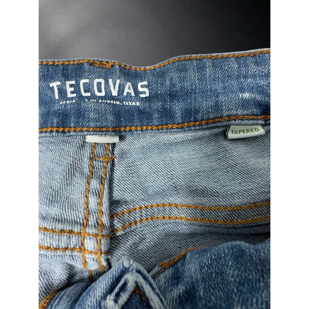 Tecovas Womens Jeans Sz 33 High Rise Tapered Western Cowboy Medium Wash - Picture 6 of 8